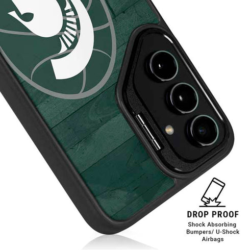 Michigan State University Basketball Courtside Galaxy S24 FE Kickstand Case
